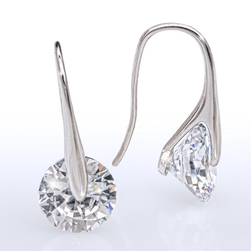 Solitaire Drop Earrings