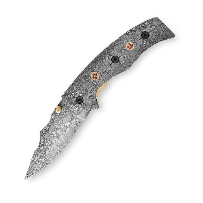 Damascus Dual Folding Knife