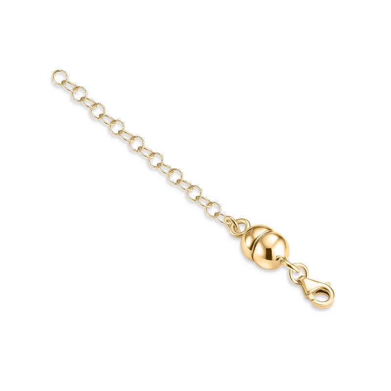 14K Italian Yellow Gold Magnetic Clasp Extender 2