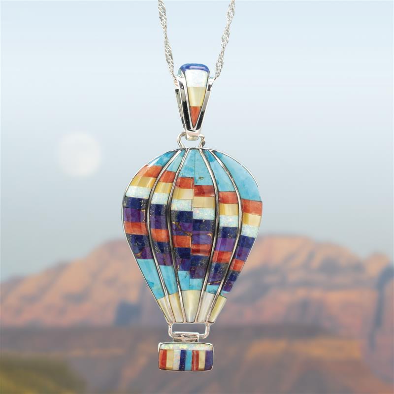 Flying Fiesta Pendant, Chain & Earrings