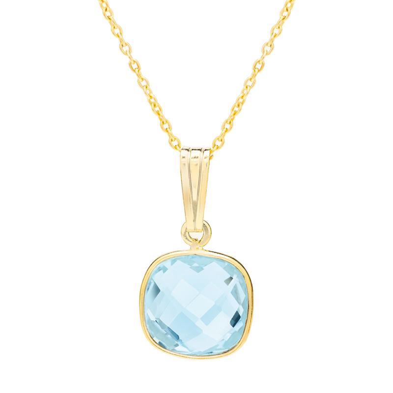 Gemdrop Necklace (Blue Topaz)