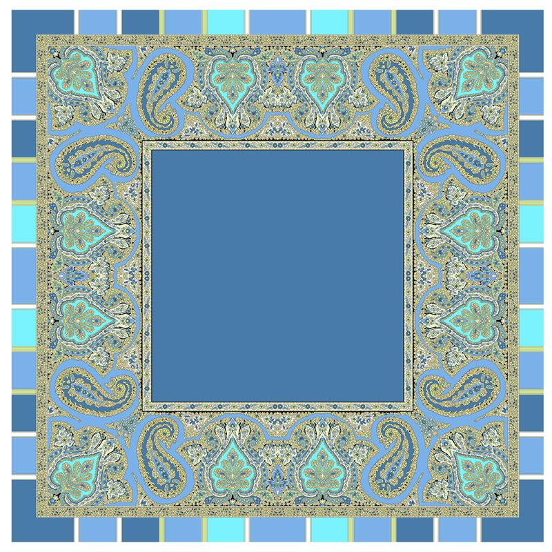 Italian-Made Scarf (Blue)