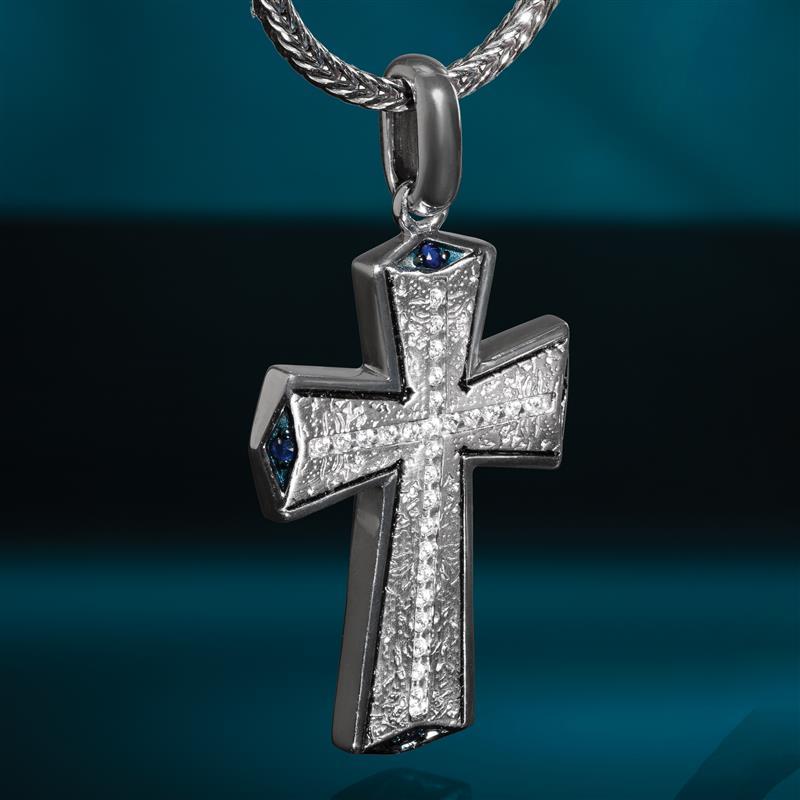 Diamond Cross Pendant and Chain
