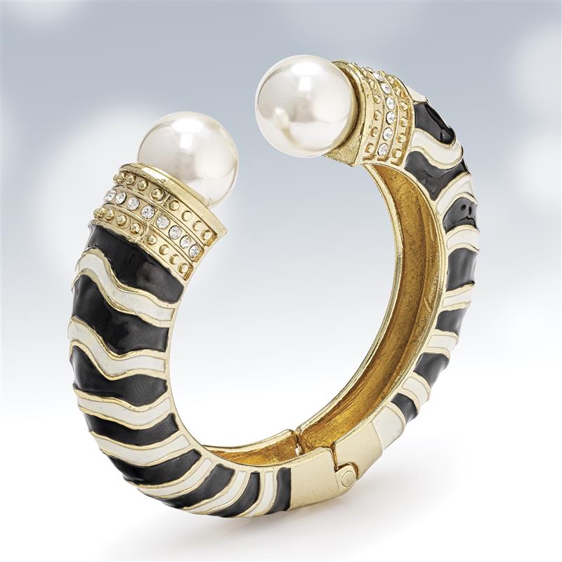 Park Avenue Cuff (Zebra Cuff & Stud Earrings)