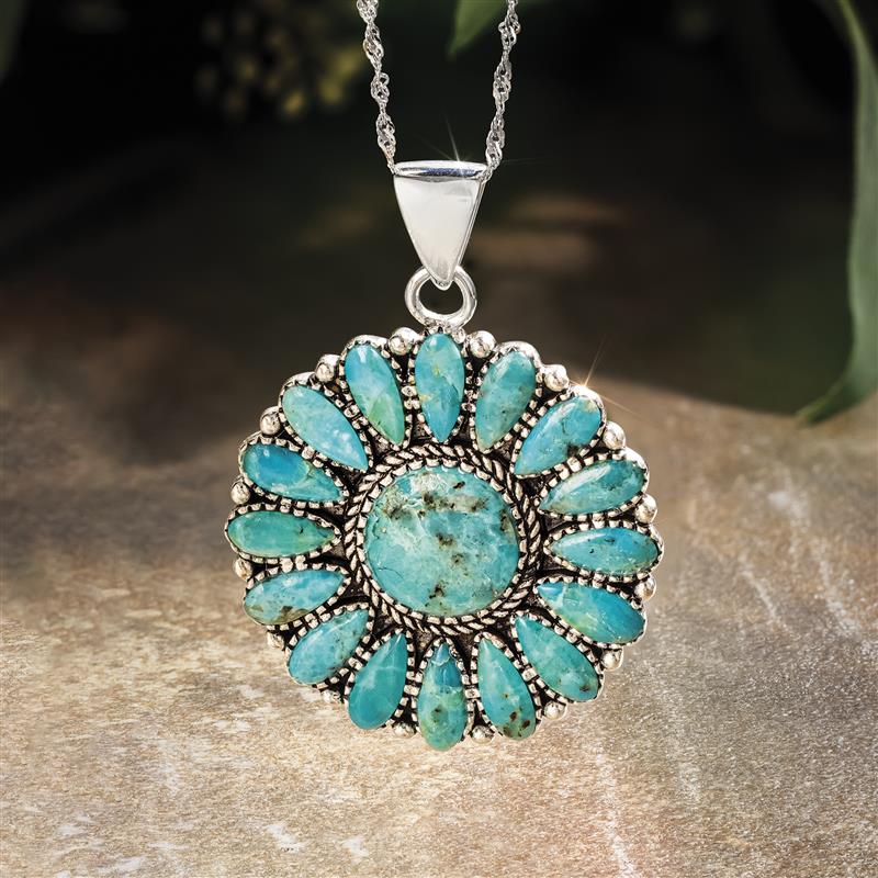 Tucson Sun Turquoise Pendant