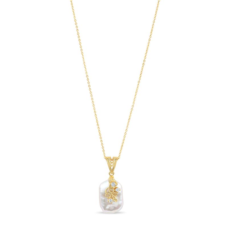 Freeform Baroque Pearl Necklace & Bracelet