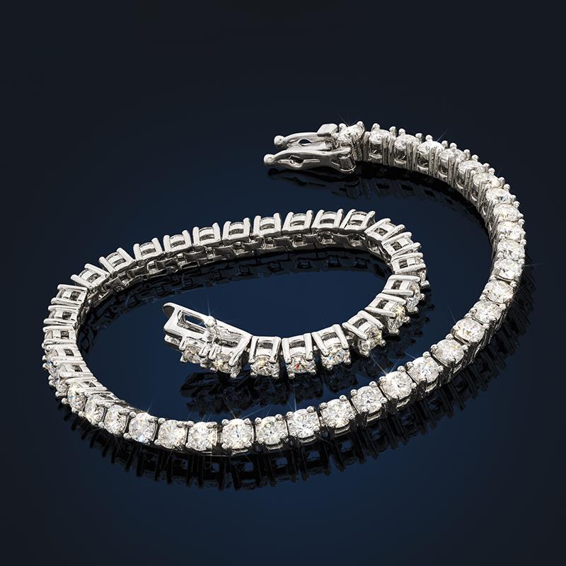 Moissanite Timeless Deco Tennis Bracelet
