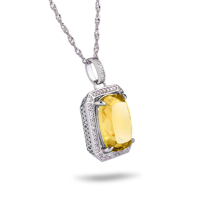 Rainbow Collection Citrine Pendant