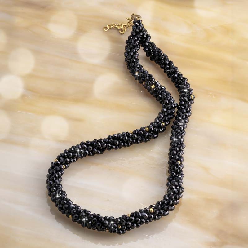 Flash Dance Torsade Necklace (black)