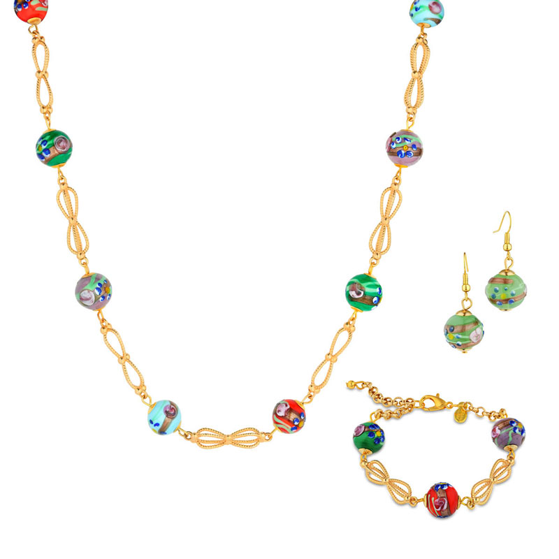 Francesca Necklace, Bracelet and Earrings