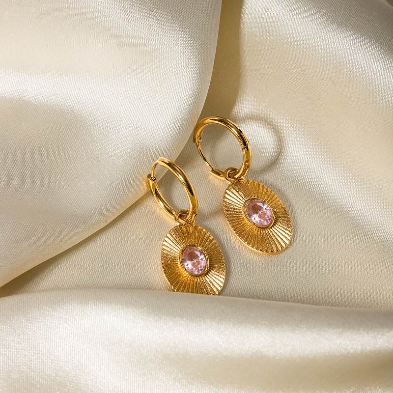 Eternal Radiance Earrings (Sparkle Pink)