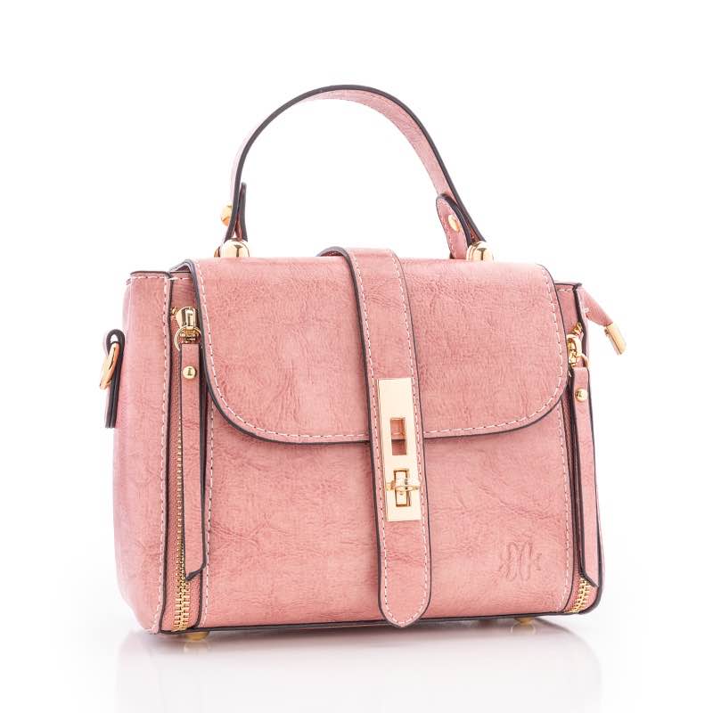 Parisian Chic Claire Handbag (Blush Pink)