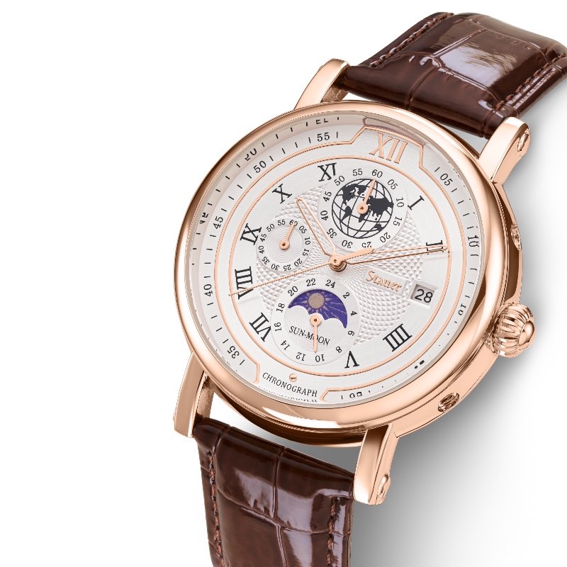 Stauer Guilloche Chronograph