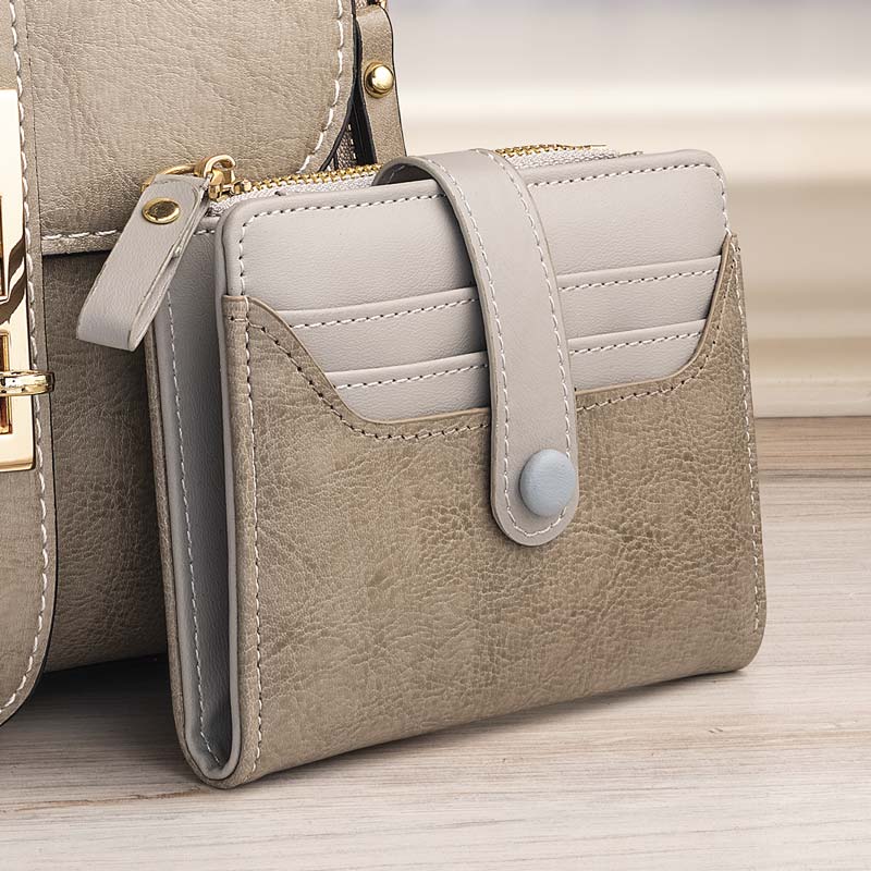 Parisian Chic Bifold Wallet - (Pewter)