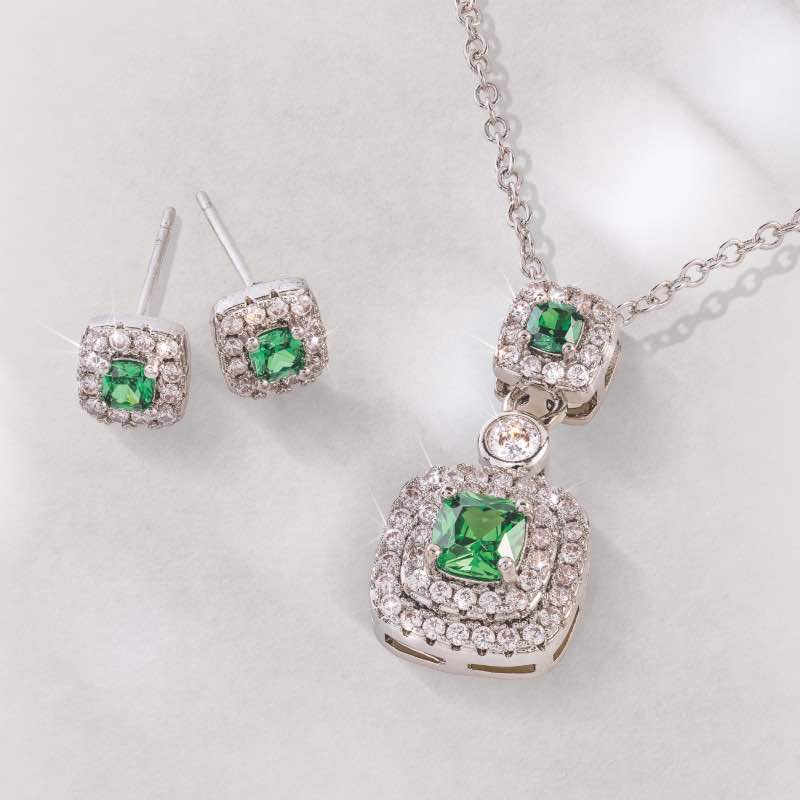 Majesty Verdant Necklace and Earring Set