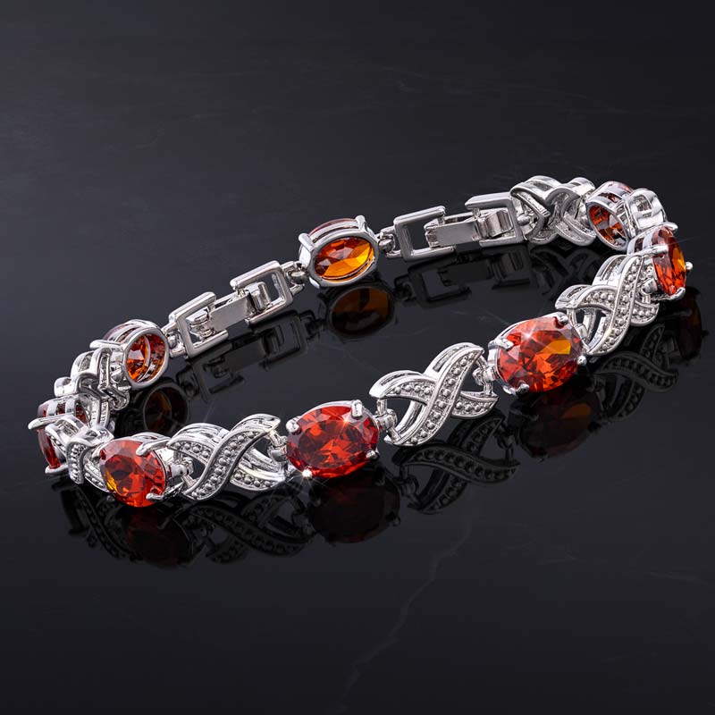 DiamondAura Infinity Bracelet (red)
