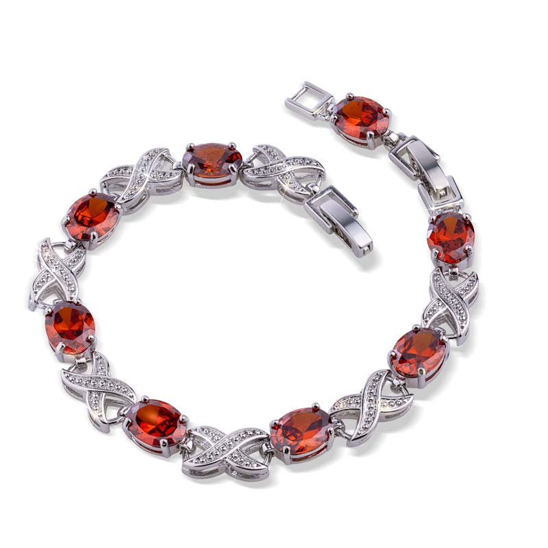 DiamondAura Infinity Bracelet (red)