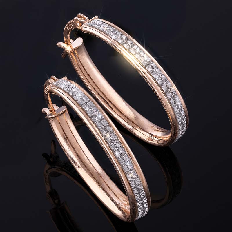 Perfect Pair Hoop Earrings (Rose-gold finished)