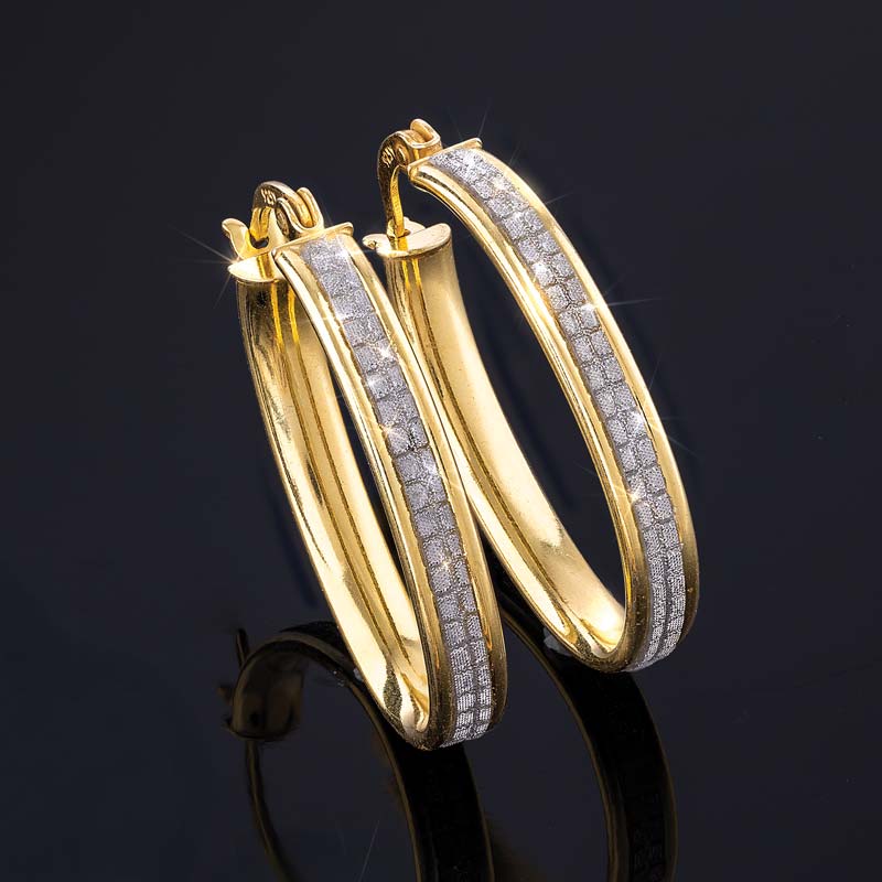Perfect Pair Hoop Earrings (Yellow-Gold Finished)