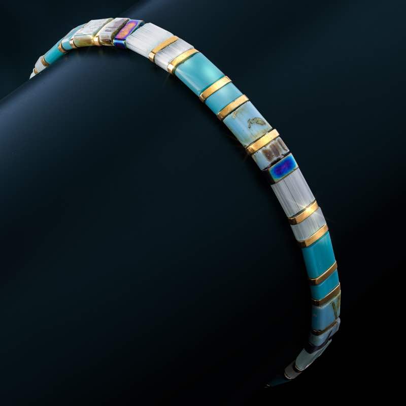 Rugged Square Howlite Bracelet