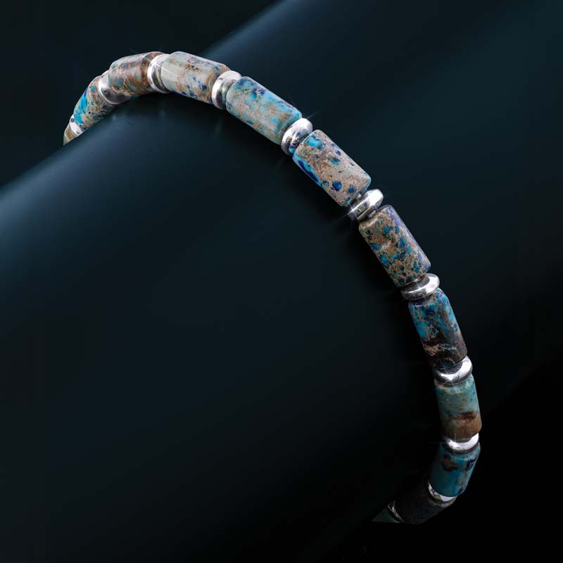 Rugged Round Howlite Bracelet