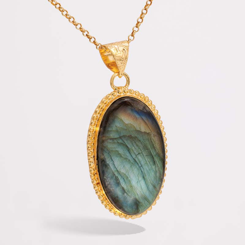 Northern Lights Labradorite Pendant