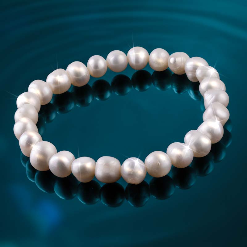 Mitsuko White Pearl Bracelet (7.5