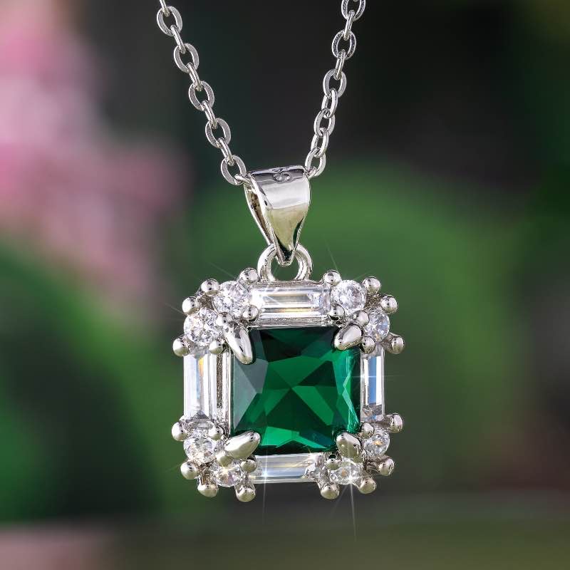 Spring Greens Necklace and Earrings