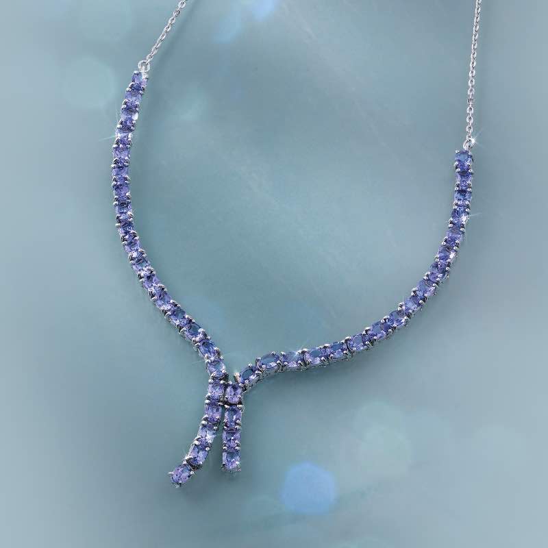 Tanzanite Lariat Necklace