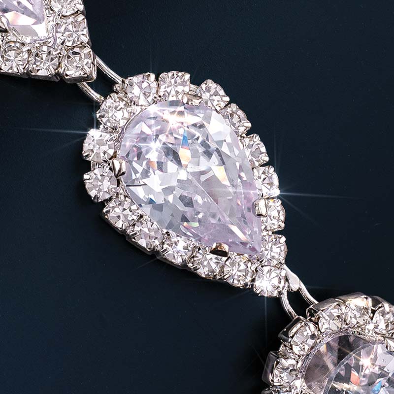 DiamondAura 5-Stone Pear-Shaped Bracelet