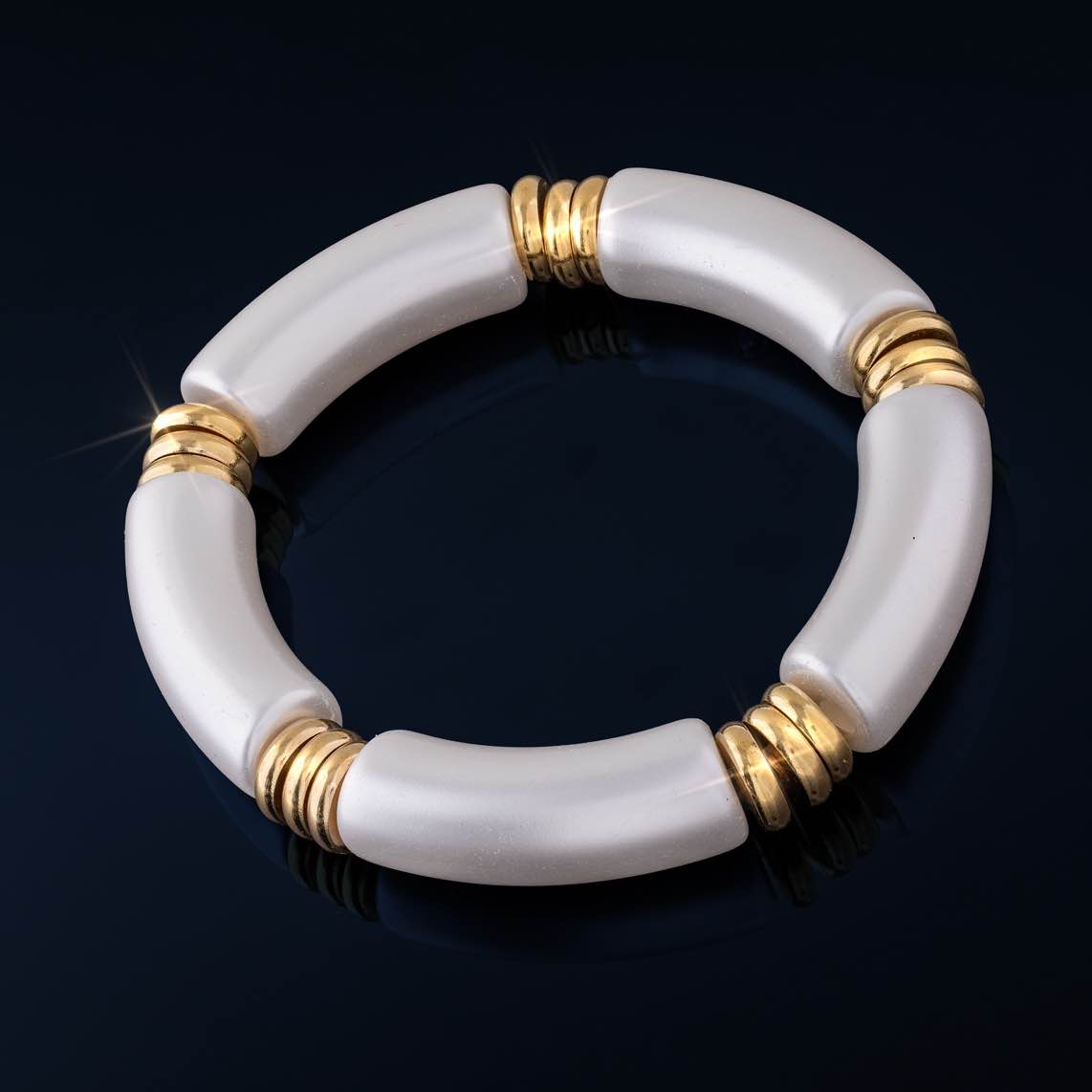 Phoenician Power Bracelet (Pearl White)