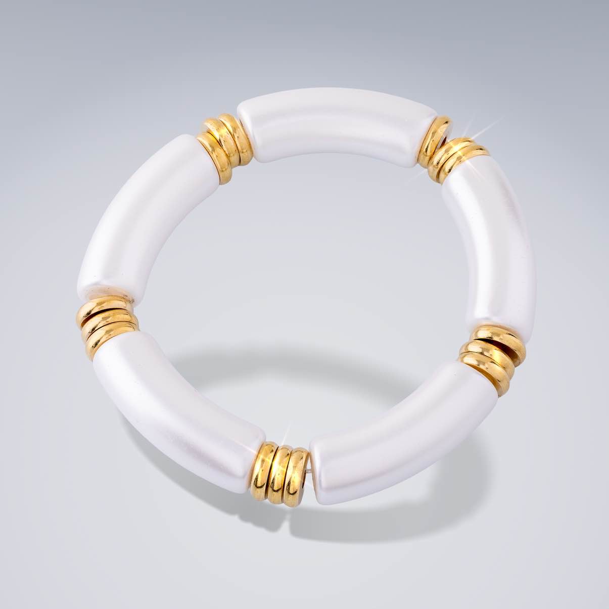 Phoenician Power Bracelet (Pearl White)