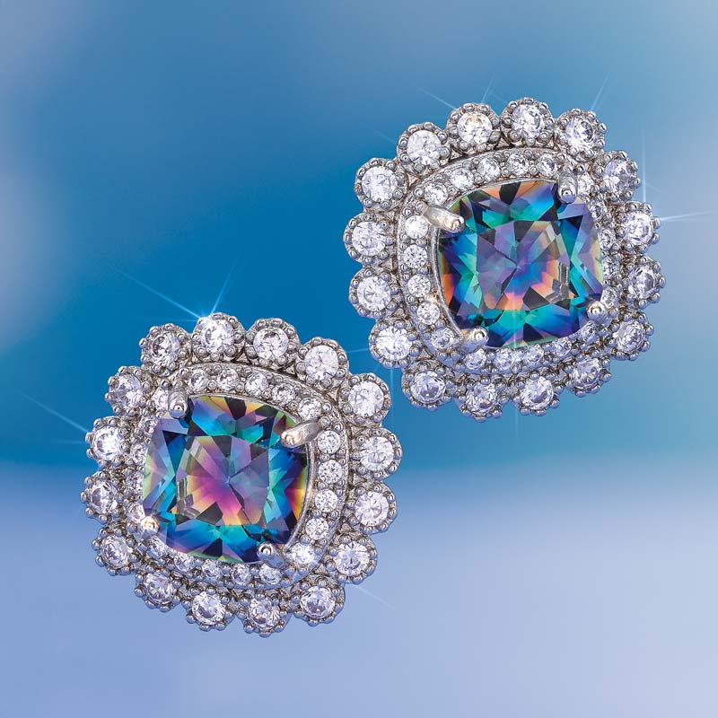 DiamondAura Mystery Color Change Earrings
