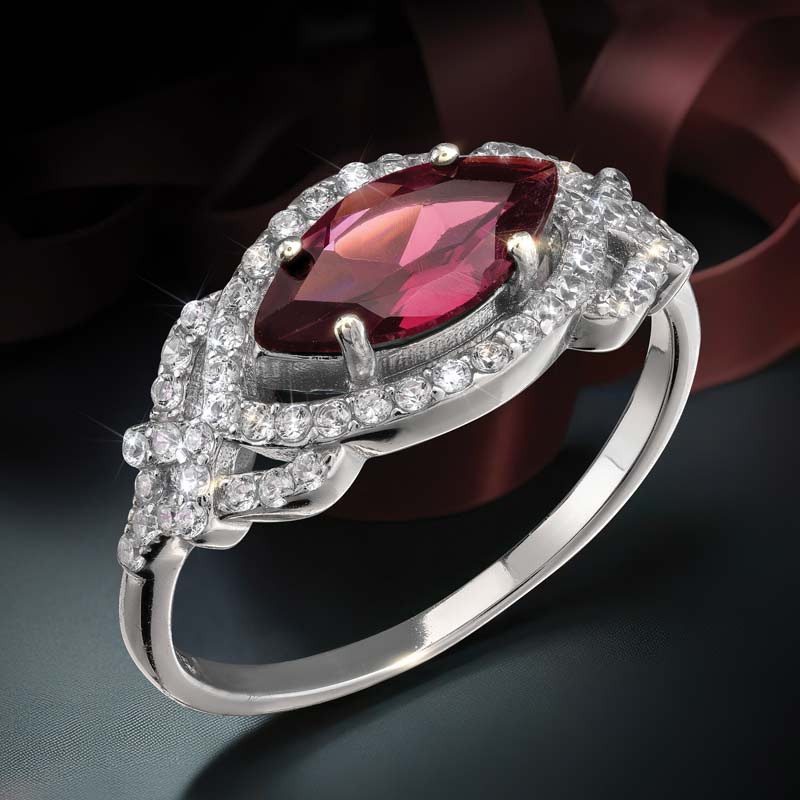 Women's Raspberry Rhodolite Garnet Ring