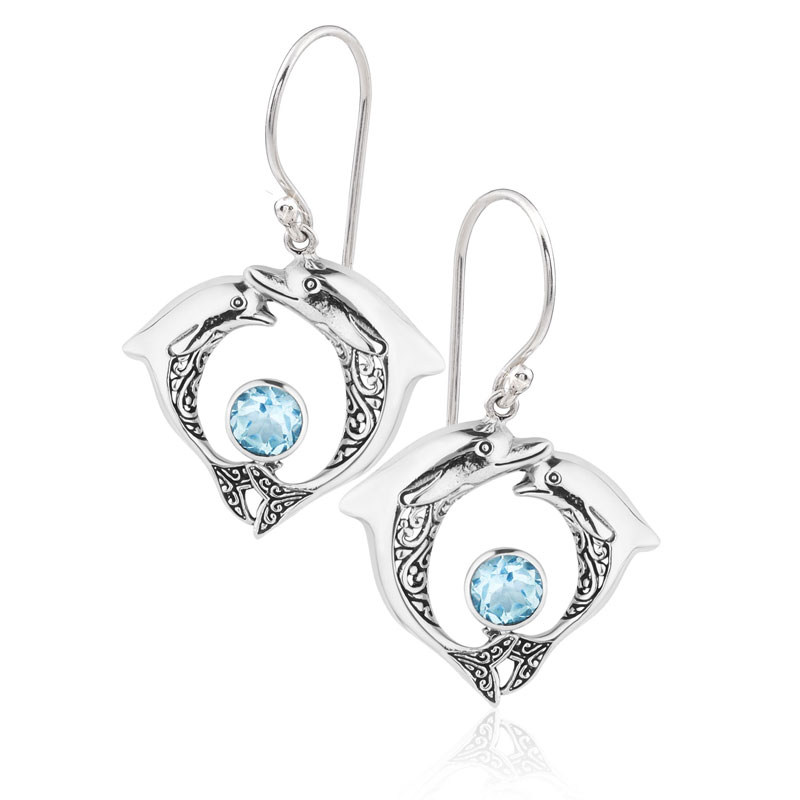 Women's Balinese Dolphin Earrings