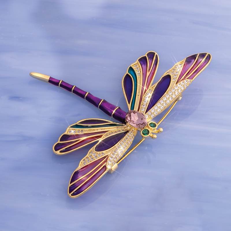Dragonfly Favorite Garden Brooch