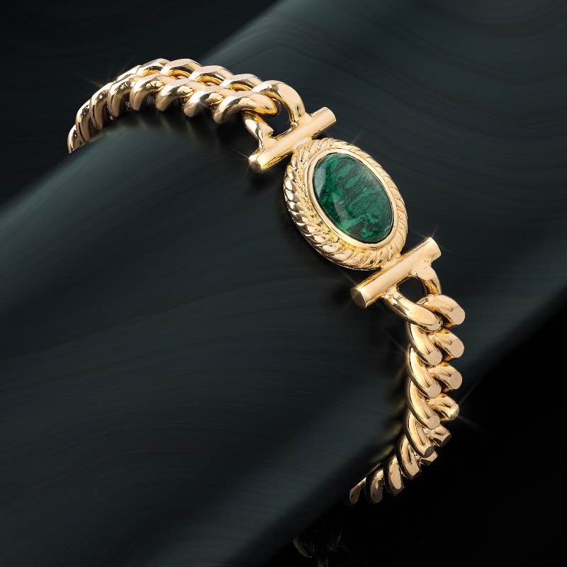 Vintage Chic Malachite Bracelet
