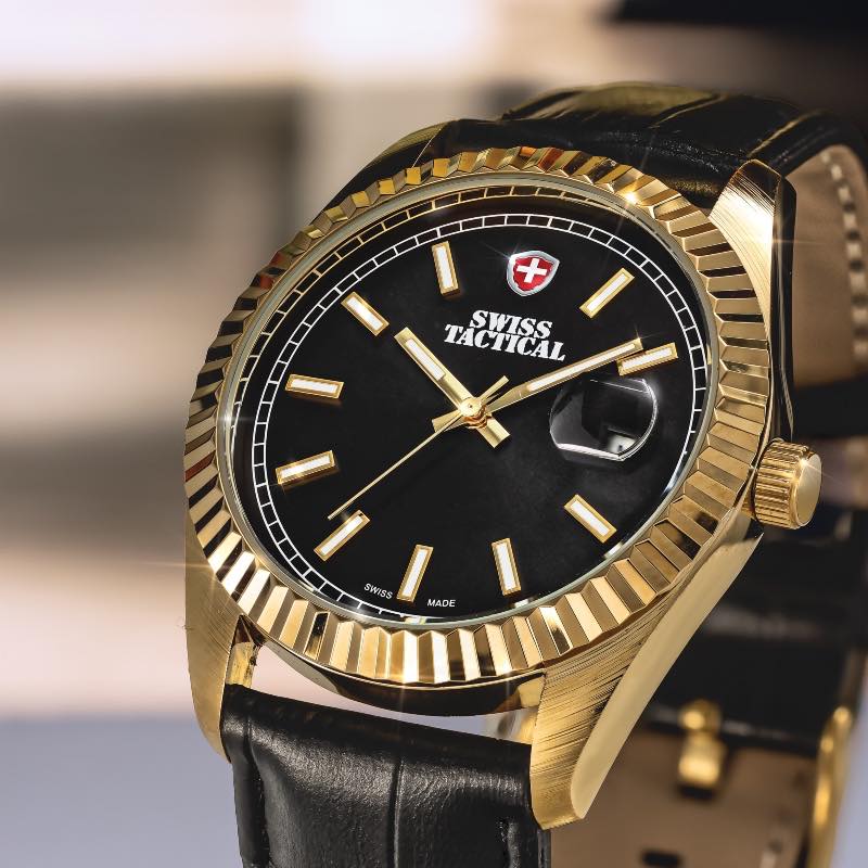 Swiss-made Black Alpine Watch