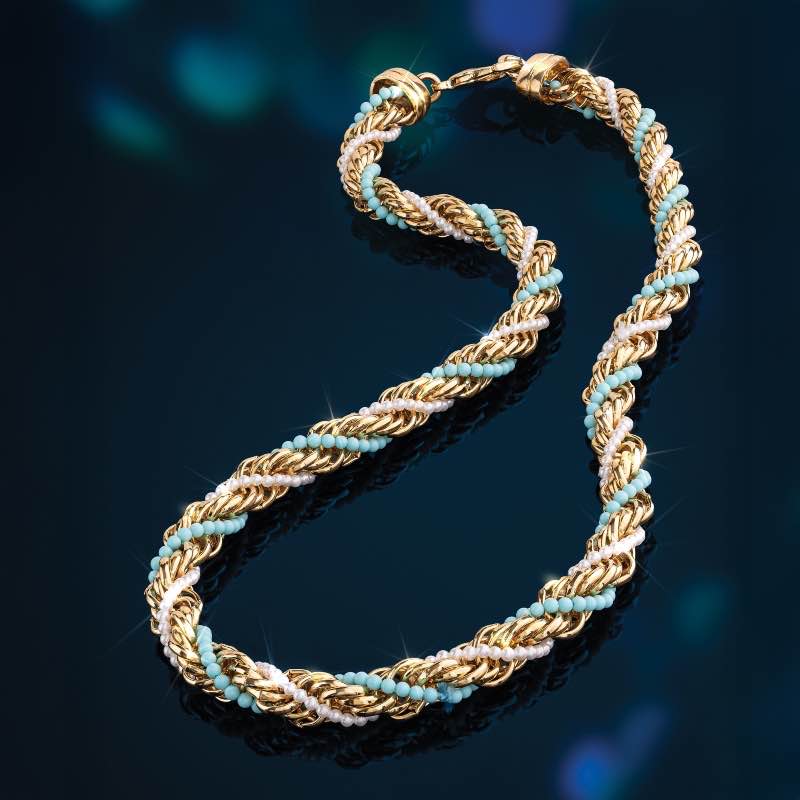 18k Yellow Gold Plated Italian Rope Collection
