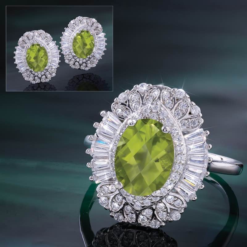 Green Isle Peridot Ring & Earrings