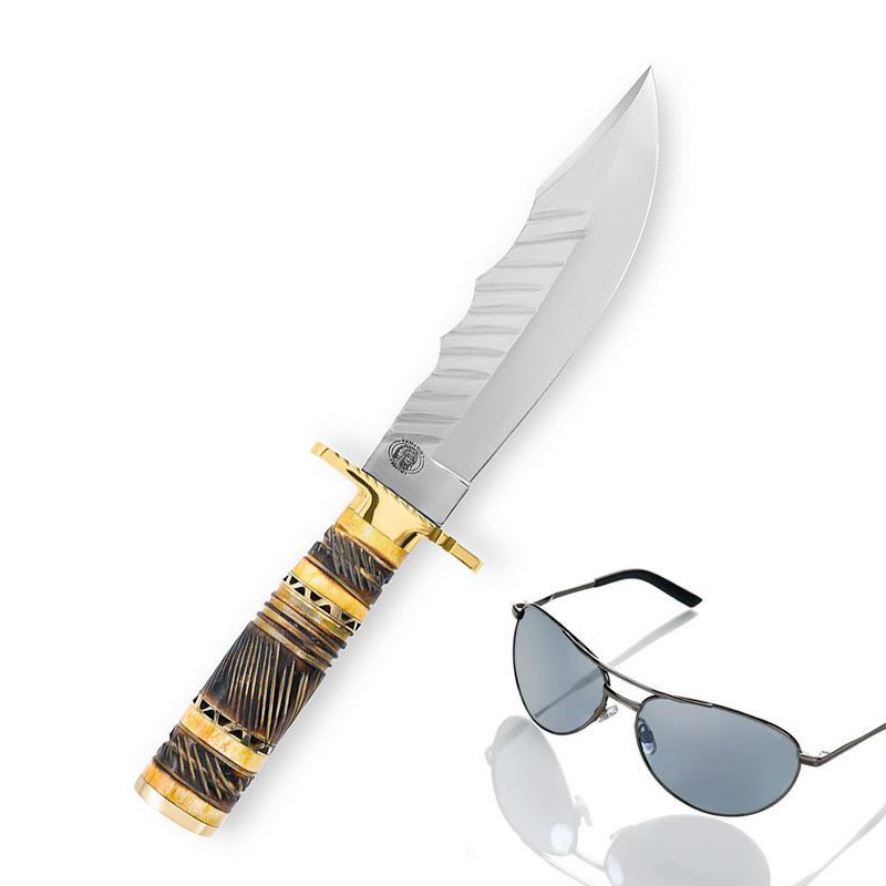 The Grizzly Hunting Knife PLUS Flyboy Sunglasses