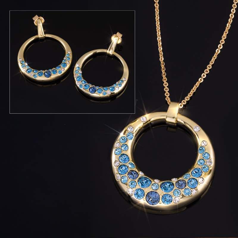 Italian Venice Grand Canal Necklace & Earrings