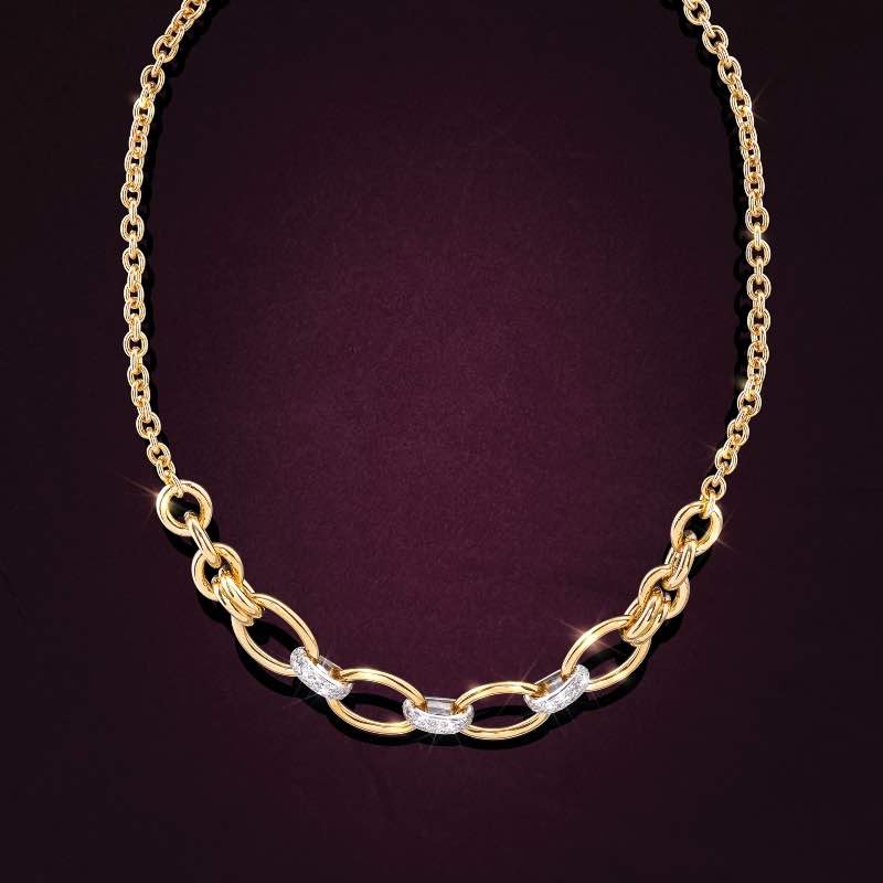 Italian Link Necklace, Bracelet and Earrings