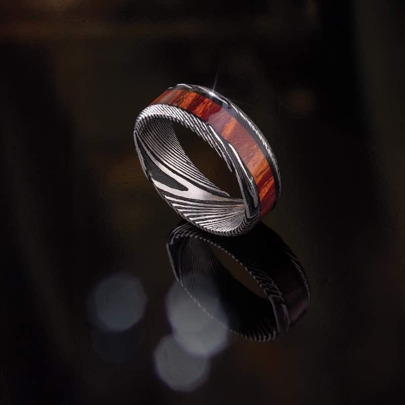 Damascus Ring and Bracelet