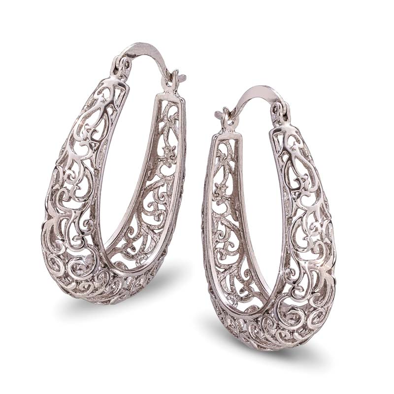 Venetian Palace Earring (silver-finished)
