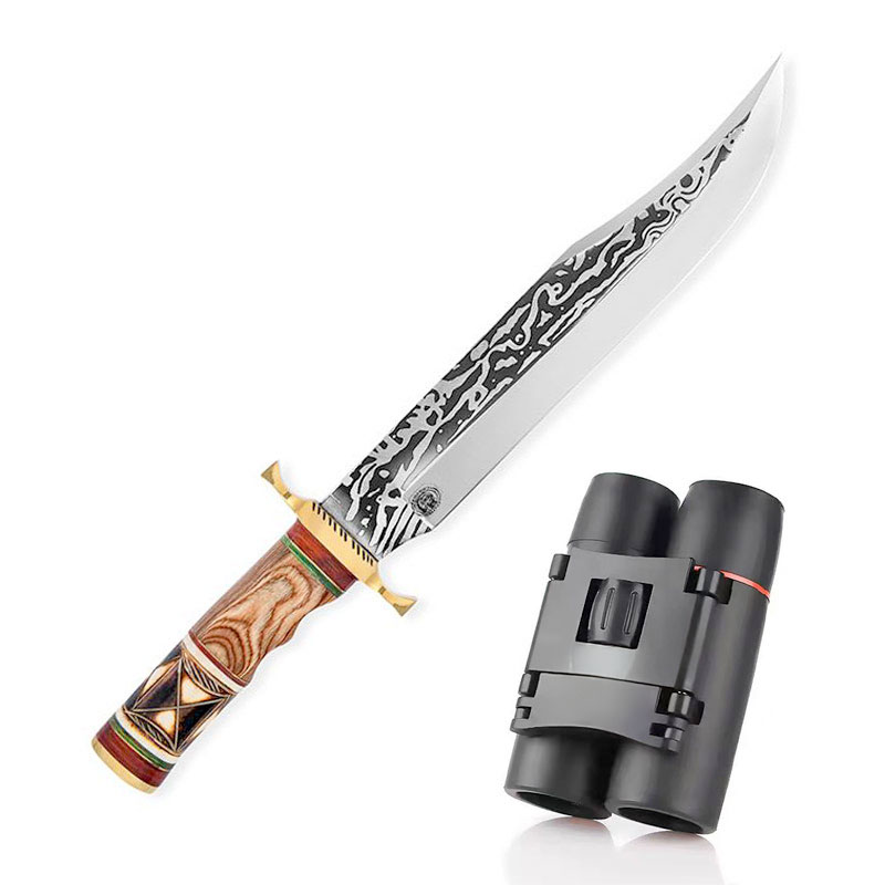 Down Under Bowie Knife and Free Compact Binoculars