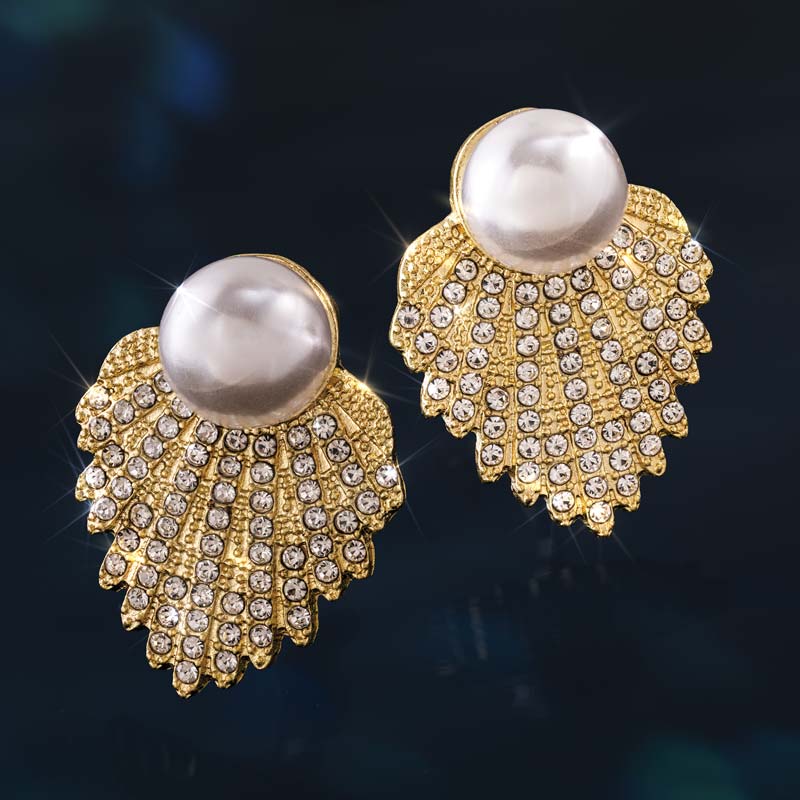 Deco Brilliance Earring (Gold Finished)