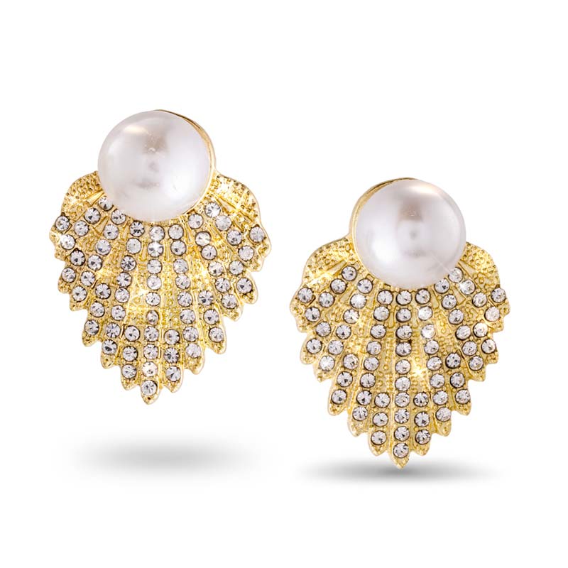 Deco Brilliance Earring (Gold Finished)