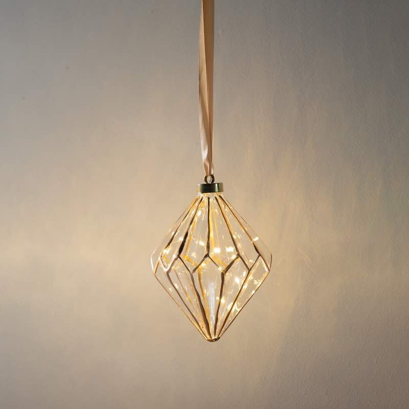 Lighted Micro LED Ornaments (Teardrop)