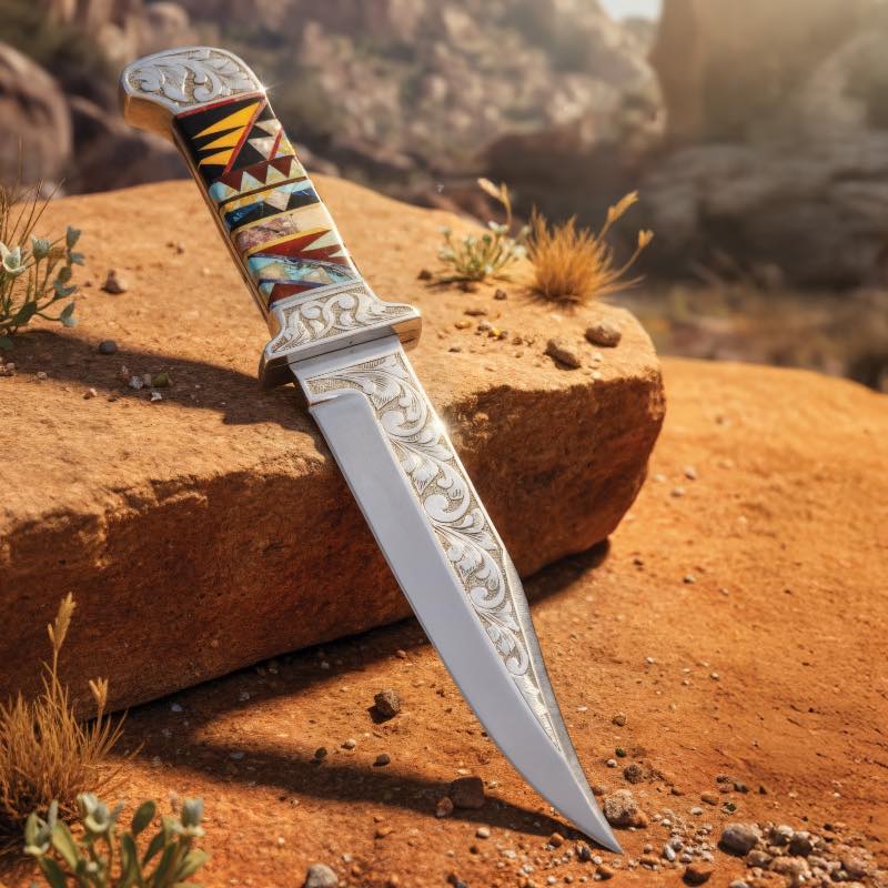 Navajo Spirit Scroll Knife